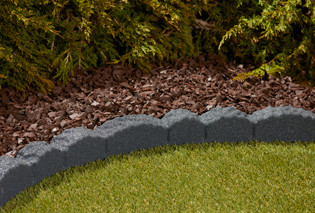 Rubberific Landscape Edging in a landscape