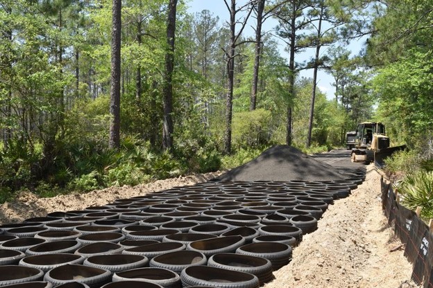 Grady County, Georiga - Mechanical Concrete How to fix dirt roads using mechanical concrete