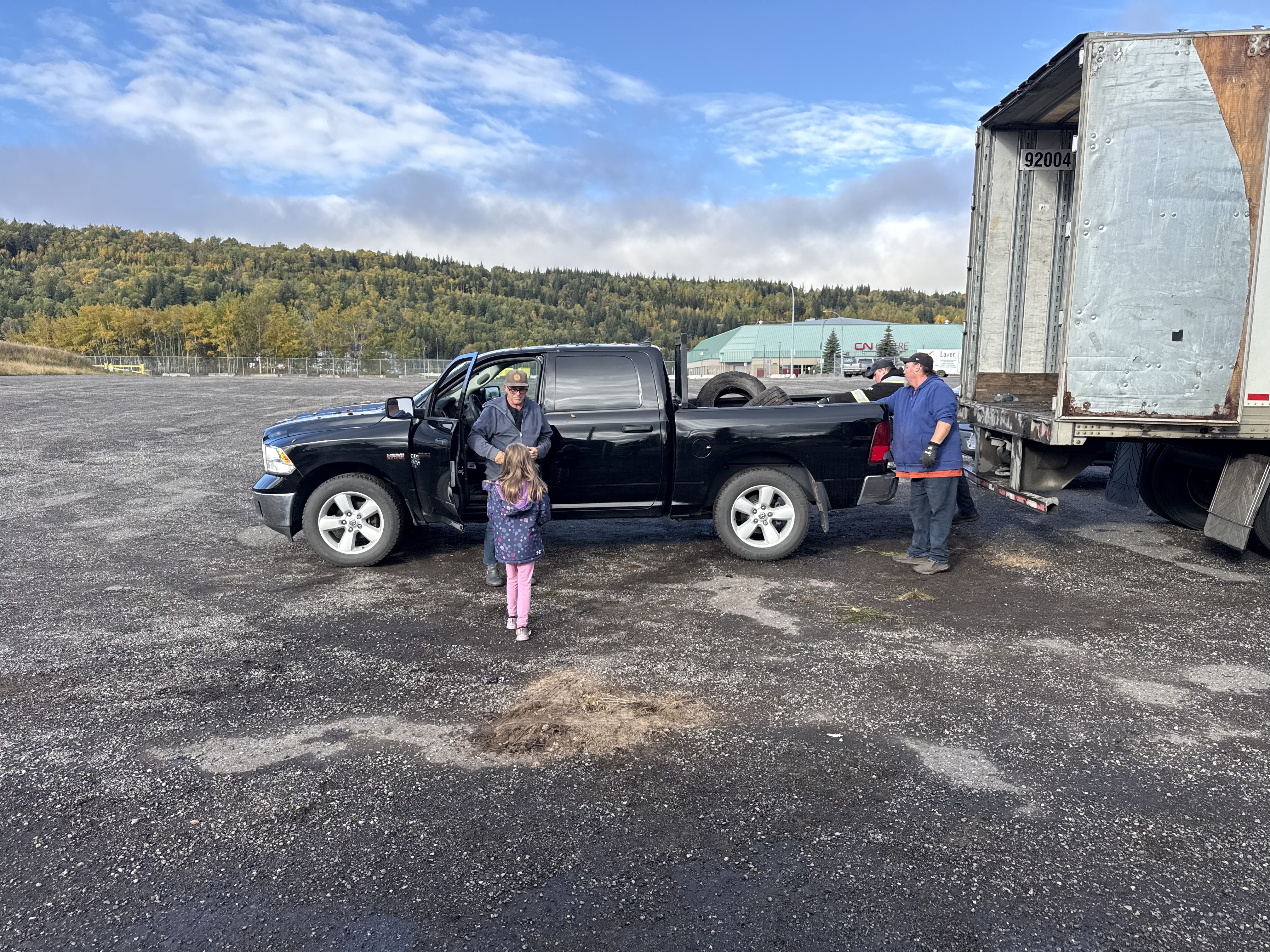 Prince George, BC community members participating at the Tire Round Up