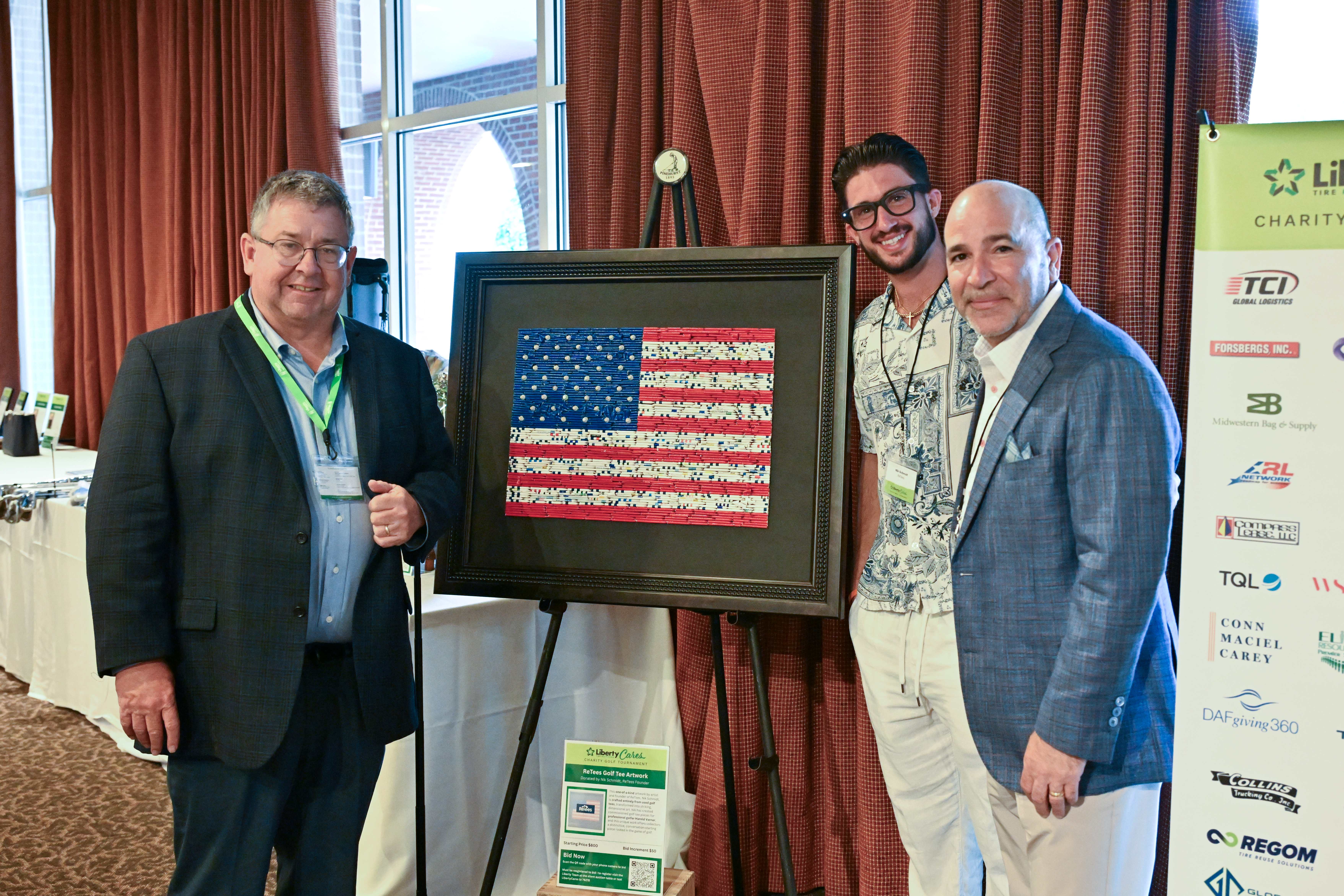 Liberty's CEO, Thomas Womble, and Chair of the Board, Charlie Alutto, at the 2026 Liberty Cares Charity Golf Tournament.