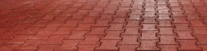 Rubber surface pavers
